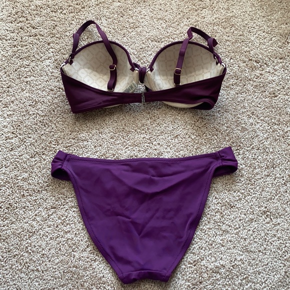 Victoria’s Secret Purple Bikini Top 34C Bottom Sm - Picture 7 of 12
